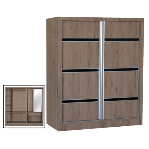 WD-6239-RW 6FT Wardrobe